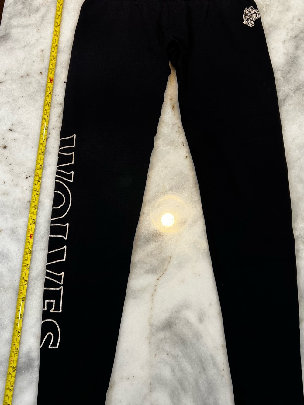Darc Sport Black Leggings with White Side Logo
